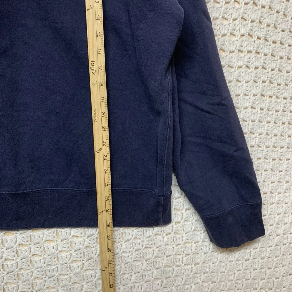 Polo Ralph Lauren‎ Sweater Fleece Mens 2XL Navy Blue Quarter Zip USA Vintage
